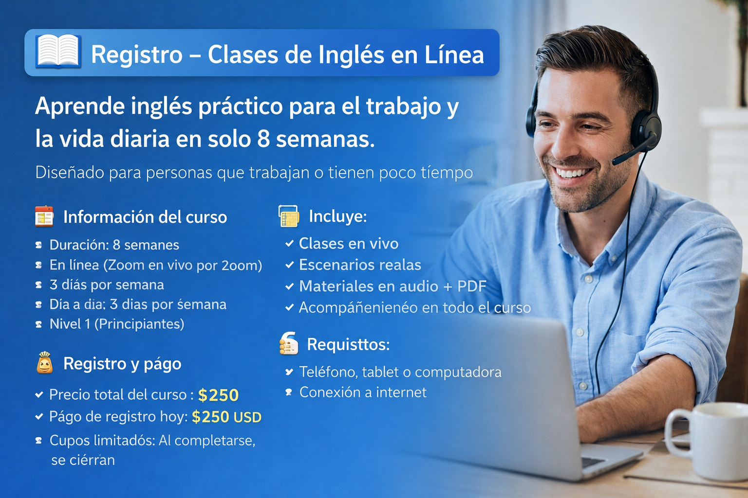 clase en linea precio